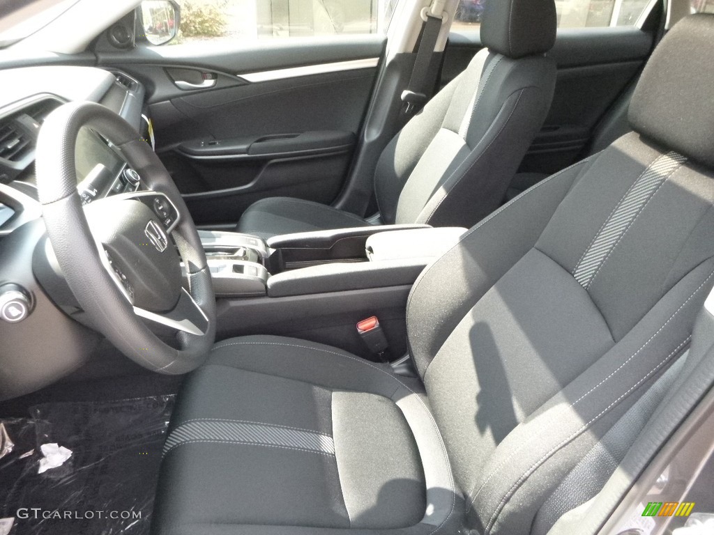 2017 Civic EX-T Sedan - Modern Steel Metallic / Black photo #8