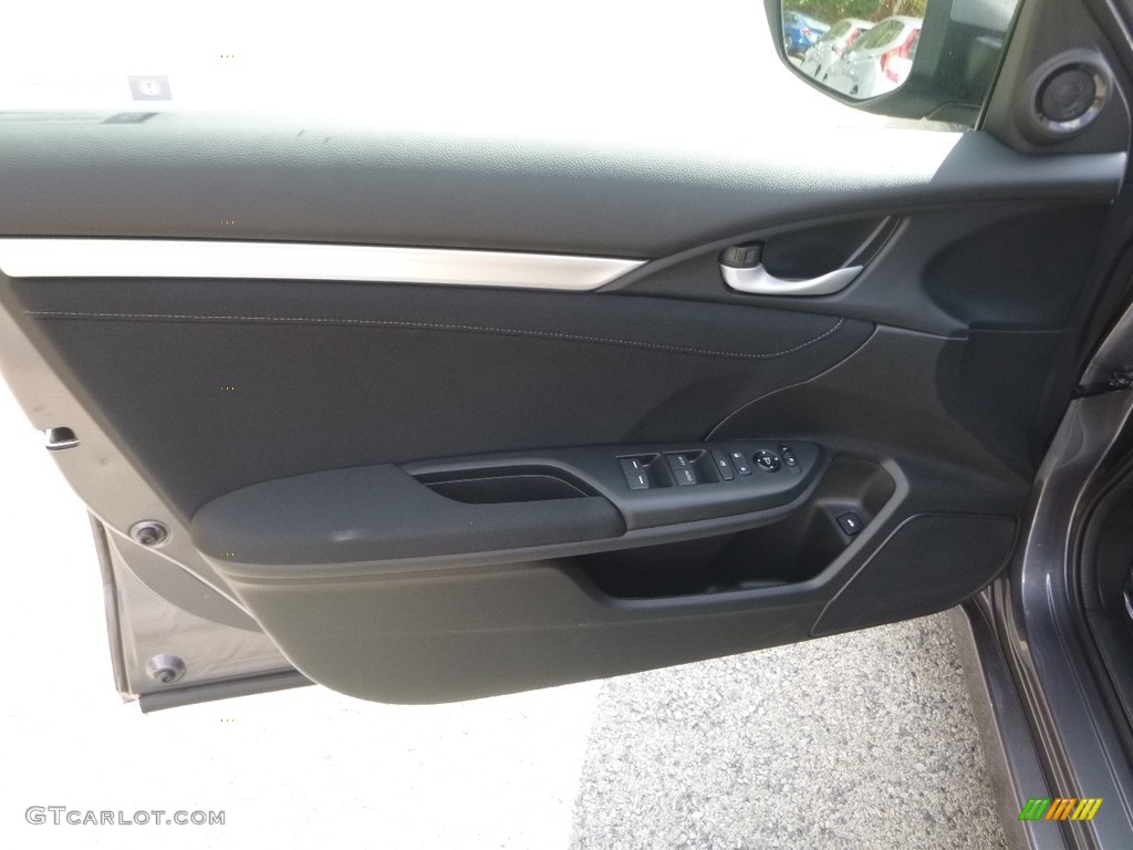 2017 Civic EX-T Sedan - Modern Steel Metallic / Black photo #11