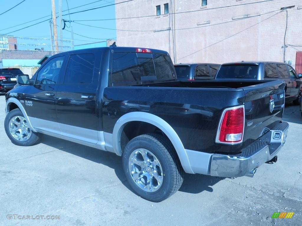 2018 1500 Laramie Crew Cab 4x4 - Brilliant Black Crystal Pearl / Black photo #5