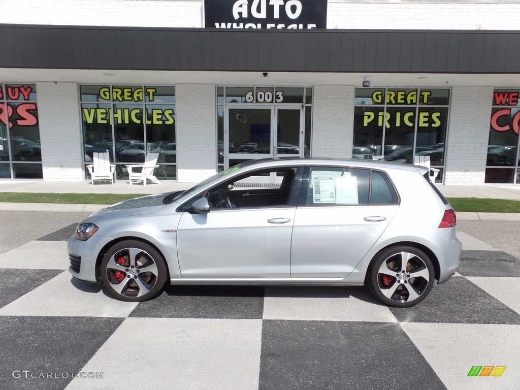 2017 Golf GTI 4-Door 2.0T Autobahn - Reflex Silver Metallic / Titan Black photo #1