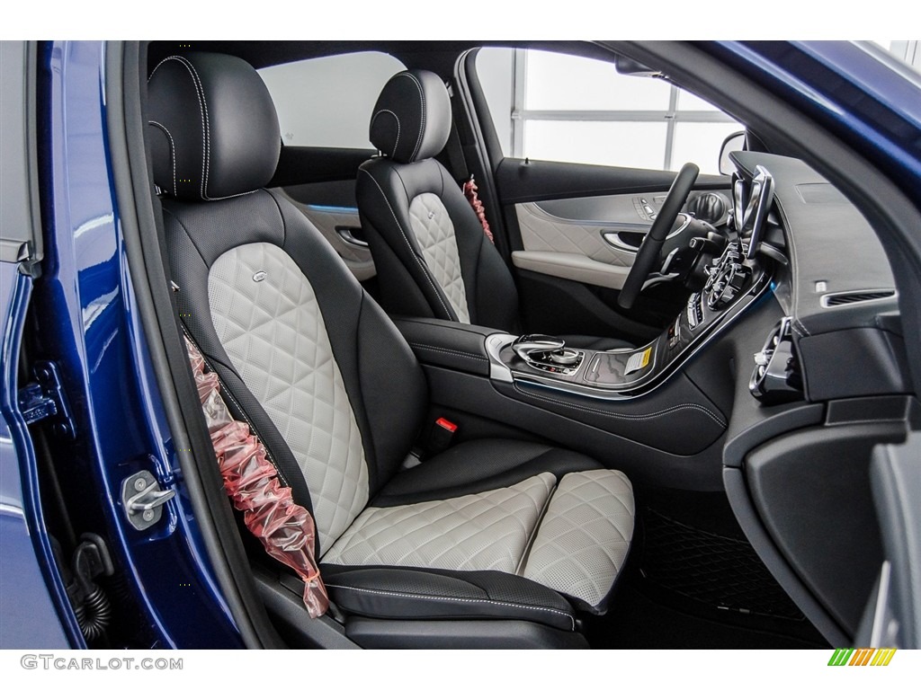 2018 GLC AMG 43 4Matic Coupe - Brilliant Blue Metallic / designo Platinum White Pearl/Black photo #2