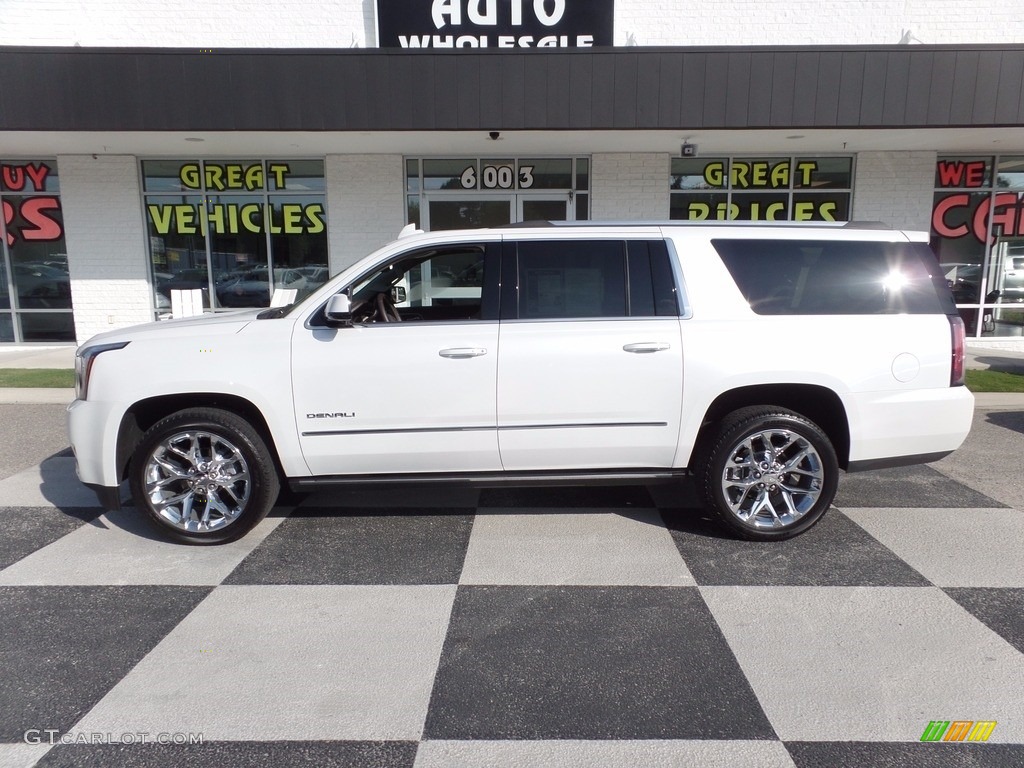 2017 Yukon Denali 4WD - White Frost Tricoat / Cocoa/­Dark Atmosphere photo #1