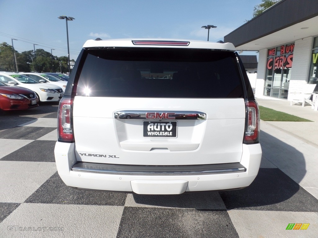 2017 Yukon Denali 4WD - White Frost Tricoat / Cocoa/­Dark Atmosphere photo #4