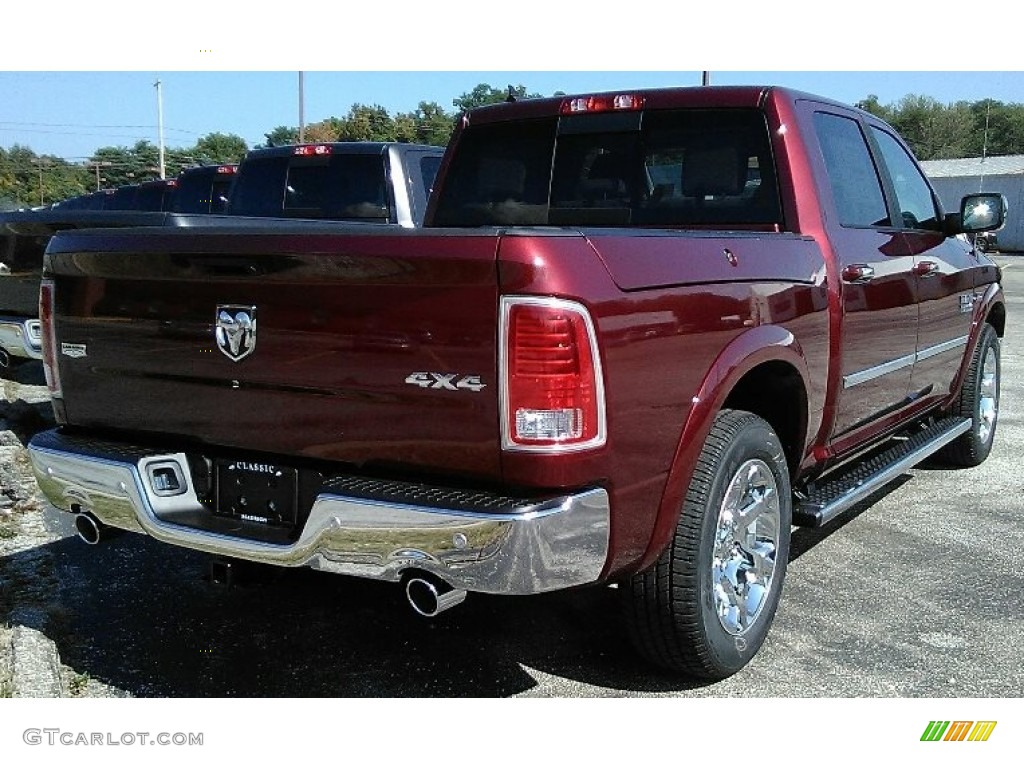 2018 1500 Laramie Crew Cab 4x4 - Delmonico Red Pearl / Canyon Brown/Light Frost Beige photo #3