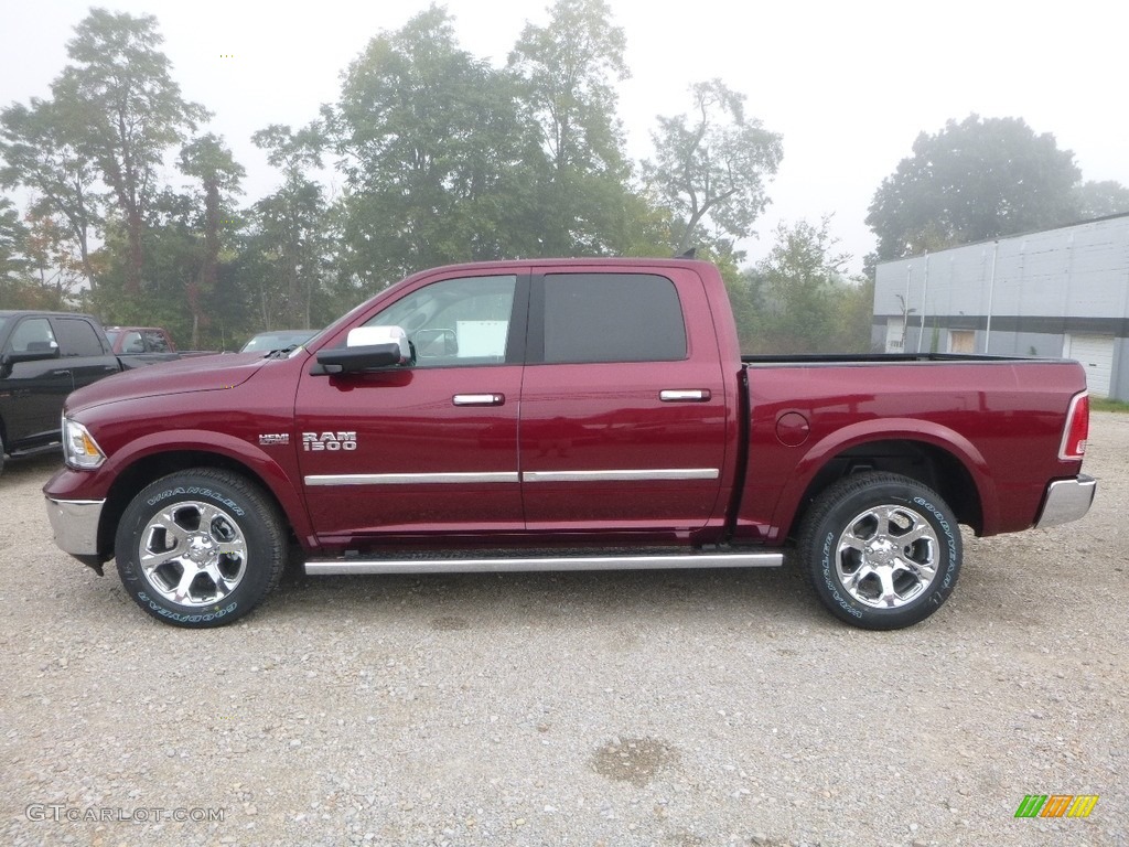 2018 1500 Laramie Crew Cab 4x4 - Delmonico Red Pearl / Black photo #2