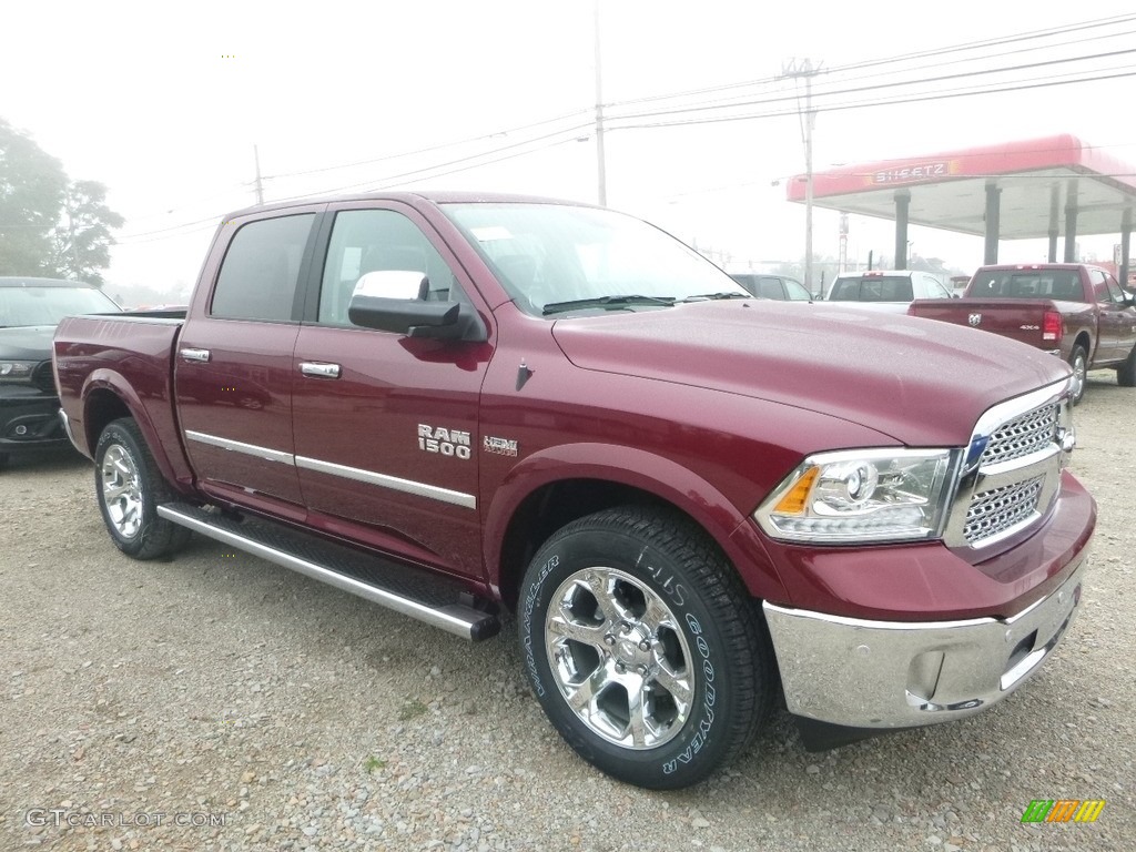 2018 1500 Laramie Crew Cab 4x4 - Delmonico Red Pearl / Black photo #7