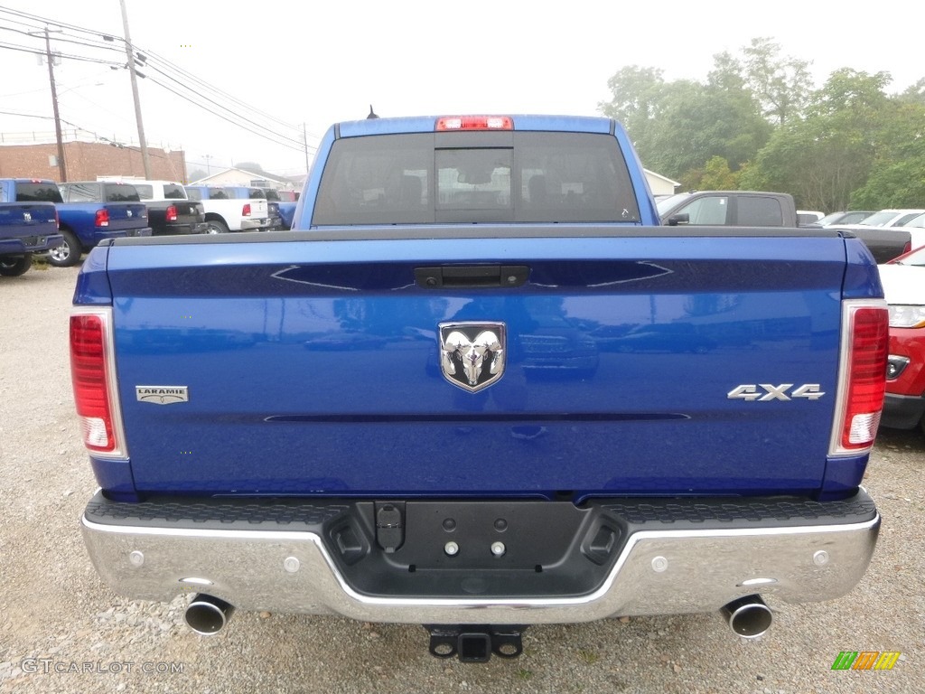 2018 1500 Laramie Crew Cab 4x4 - Blue Streak Pearl / Black photo #4