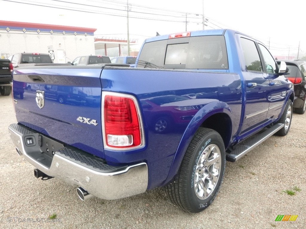 2018 1500 Laramie Crew Cab 4x4 - Blue Streak Pearl / Black photo #5