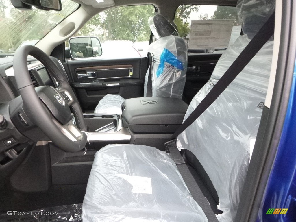 2018 1500 Laramie Crew Cab 4x4 - Blue Streak Pearl / Black photo #14
