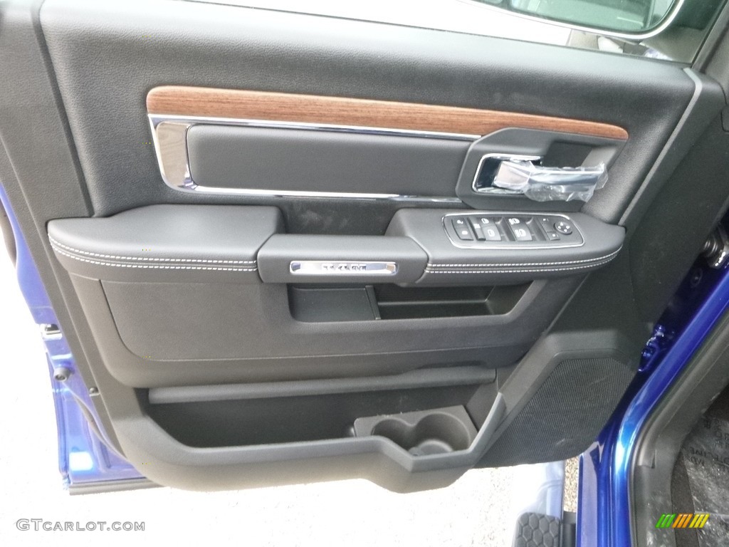 2018 1500 Laramie Crew Cab 4x4 - Blue Streak Pearl / Black photo #15