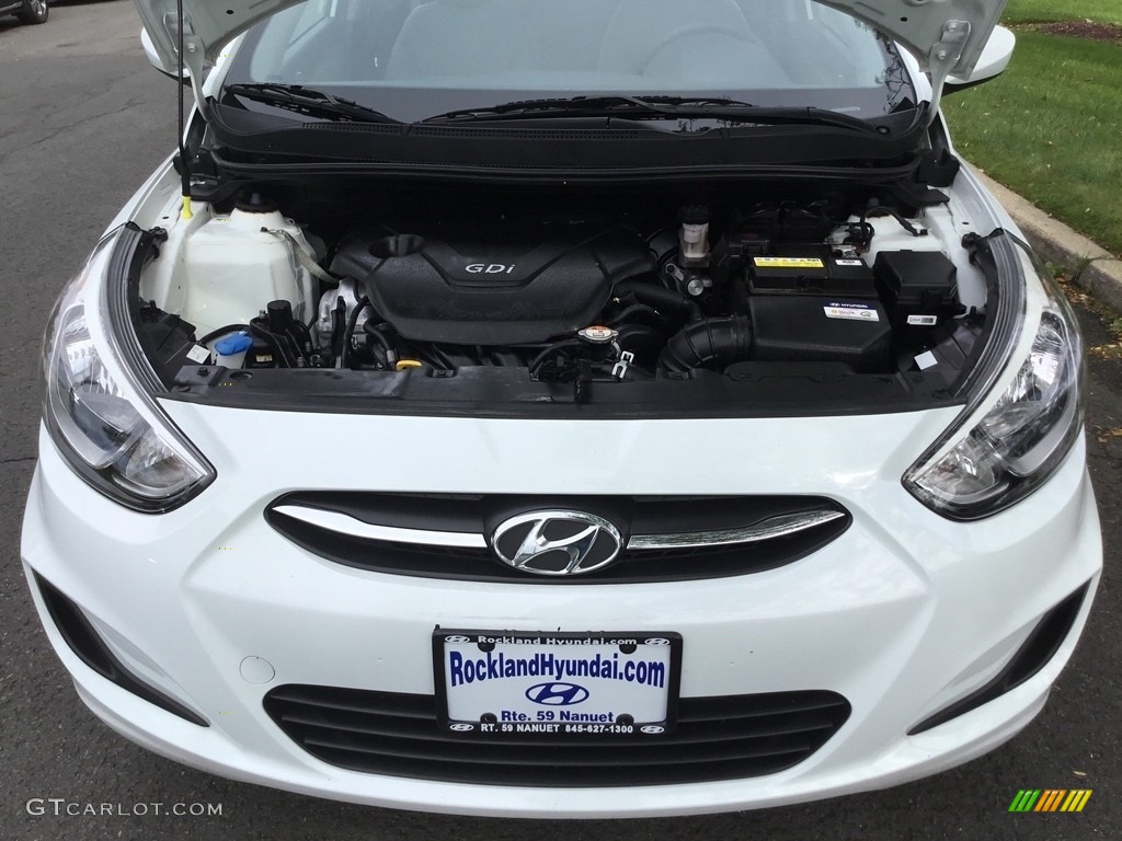 2016 Accent SE Sedan - Century White / Beige photo #28