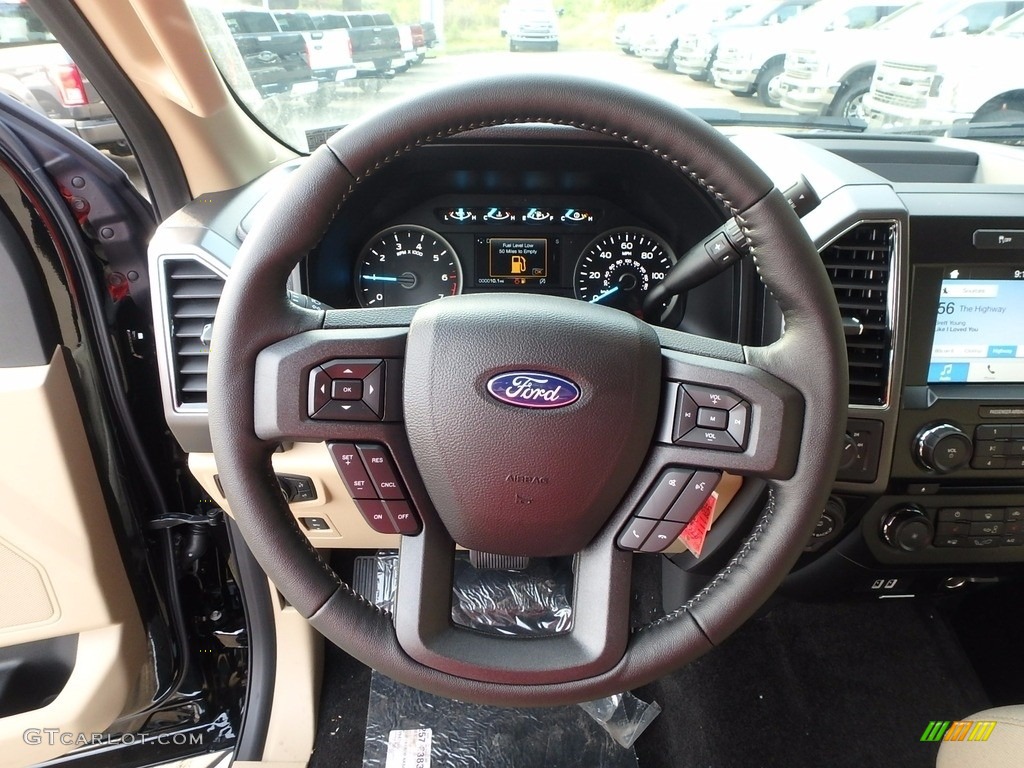 2018 F150 XLT SuperCab 4x4 - Shadow Black / Light Camel photo #17