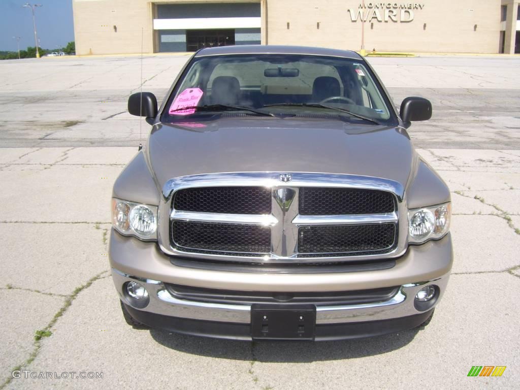 2003 Ram 1500 SLT Quad Cab 4x4 - Light Almond Pearl / Taupe photo #3