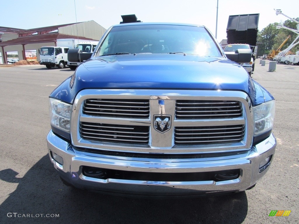 2011 Ram 2500 HD SLT Mega Cab 4x4 - Deep Water Blue Pearl / Light Pebble Beige/Bark Brown photo #3