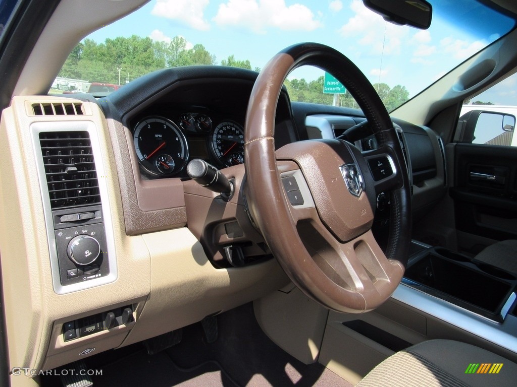 2011 Ram 2500 HD SLT Mega Cab 4x4 - Deep Water Blue Pearl / Light Pebble Beige/Bark Brown photo #14