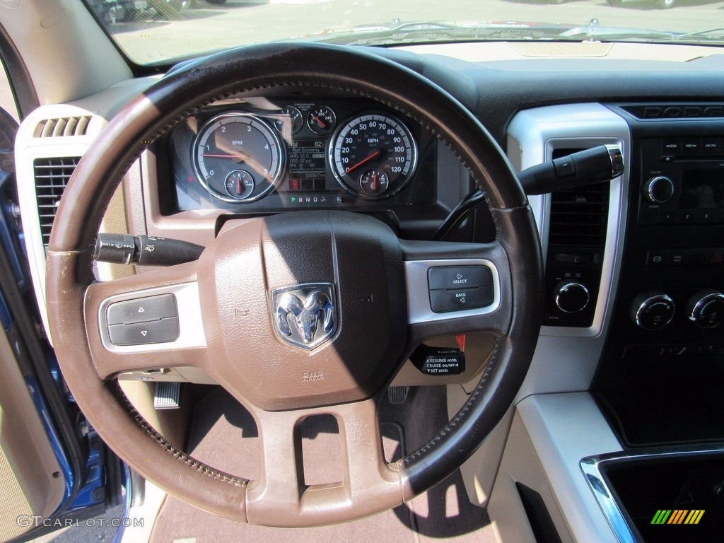 2011 Ram 2500 HD SLT Mega Cab 4x4 - Deep Water Blue Pearl / Light Pebble Beige/Bark Brown photo #15