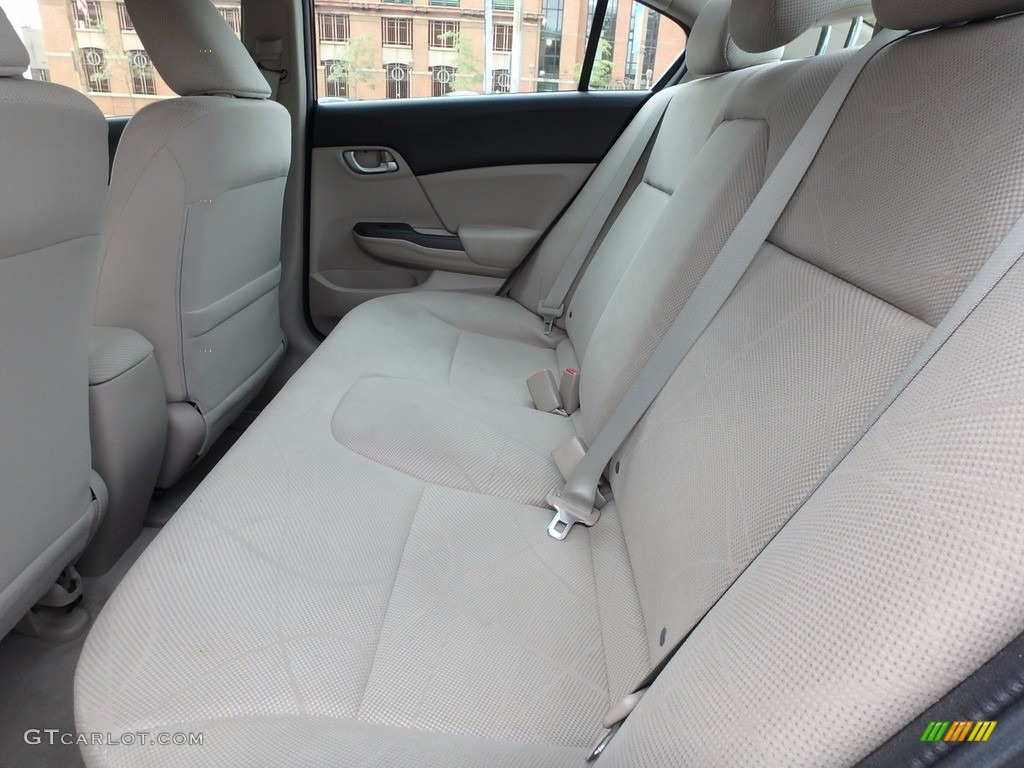 2012 Civic LX Sedan - Rallye Red / Beige photo #7