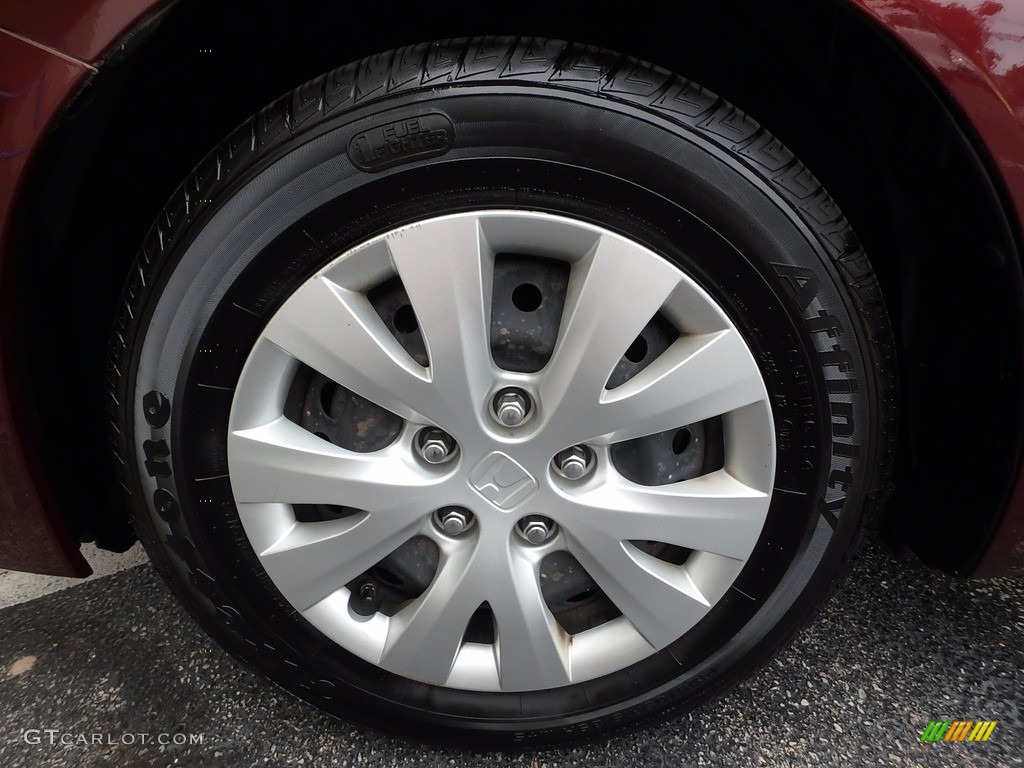 2012 Civic LX Sedan - Rallye Red / Beige photo #17