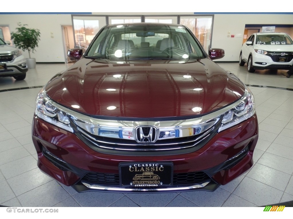 2017 Accord EX-L Sedan - Basque Red Pearl II / Ivory photo #3