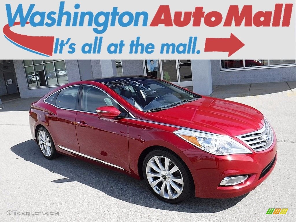 2012 Azera  - Venetian Red Pearl / Black photo #1