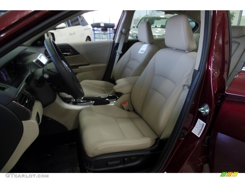 2017 Accord EX-L Sedan - Basque Red Pearl II / Ivory photo #8