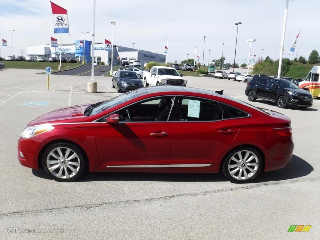 2012 Azera  - Venetian Red Pearl / Black photo #7
