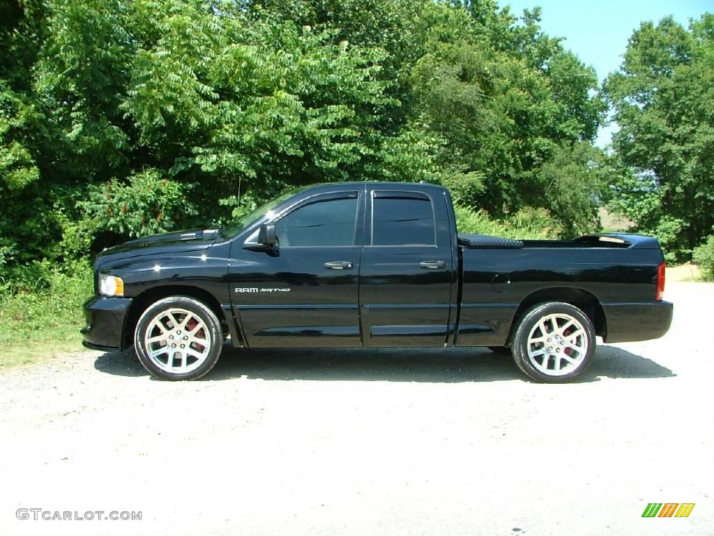 2005 Ram 1500 SRT-10 Quad Cab - Black / Dark Slate Gray photo #3