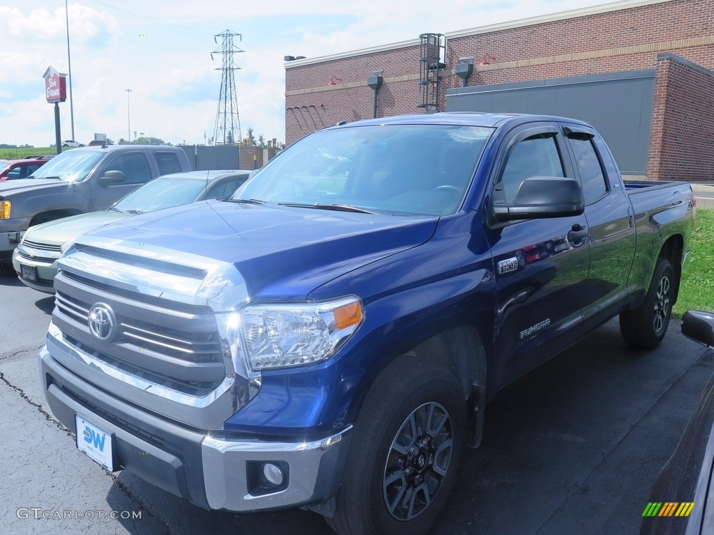 2015 Tundra SR5 Double Cab 4x4 - Blue Ribbon Metallic / Graphite photo #3