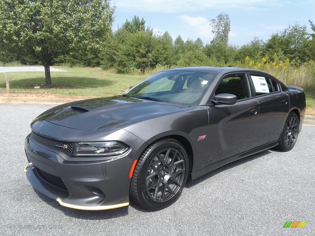 2018 Charger R/T Scat Pack - Granite Pearl / Black photo #2
