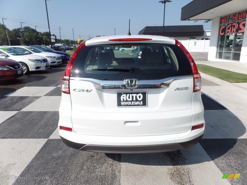 2015 CR-V LX AWD - White Diamond Pearl / Beige photo #4