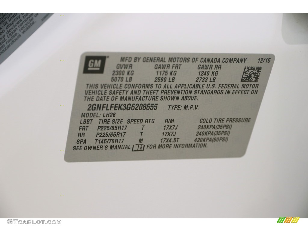 2016 Equinox LT AWD - Summit White / Jet Black photo #18