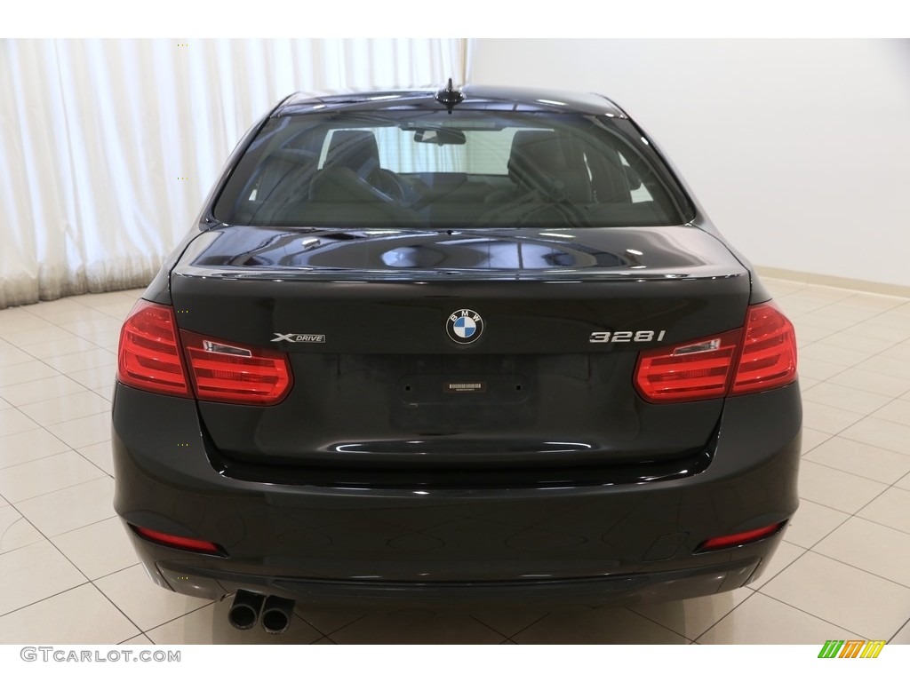 2014 3 Series 328i xDrive Sedan - Black Sapphire Metallic / Black photo #17