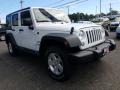 2017 Bright White Jeep Wrangler Unlimited Sport 4x4  photo #1