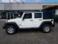 2017 Bright White Jeep Wrangler Unlimited Sport 4x4  photo #3