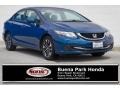 2014 Dyno Blue Pearl Honda Civic EX Sedan  photo #1