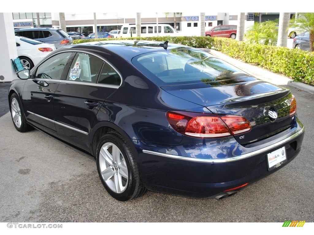 2016 CC 2.0T Sport - Night Blue Metallic / Black photo #6