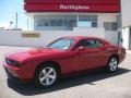 2009 Inferno Red Crystal Pearl Coat Dodge Challenger SE  photo #1