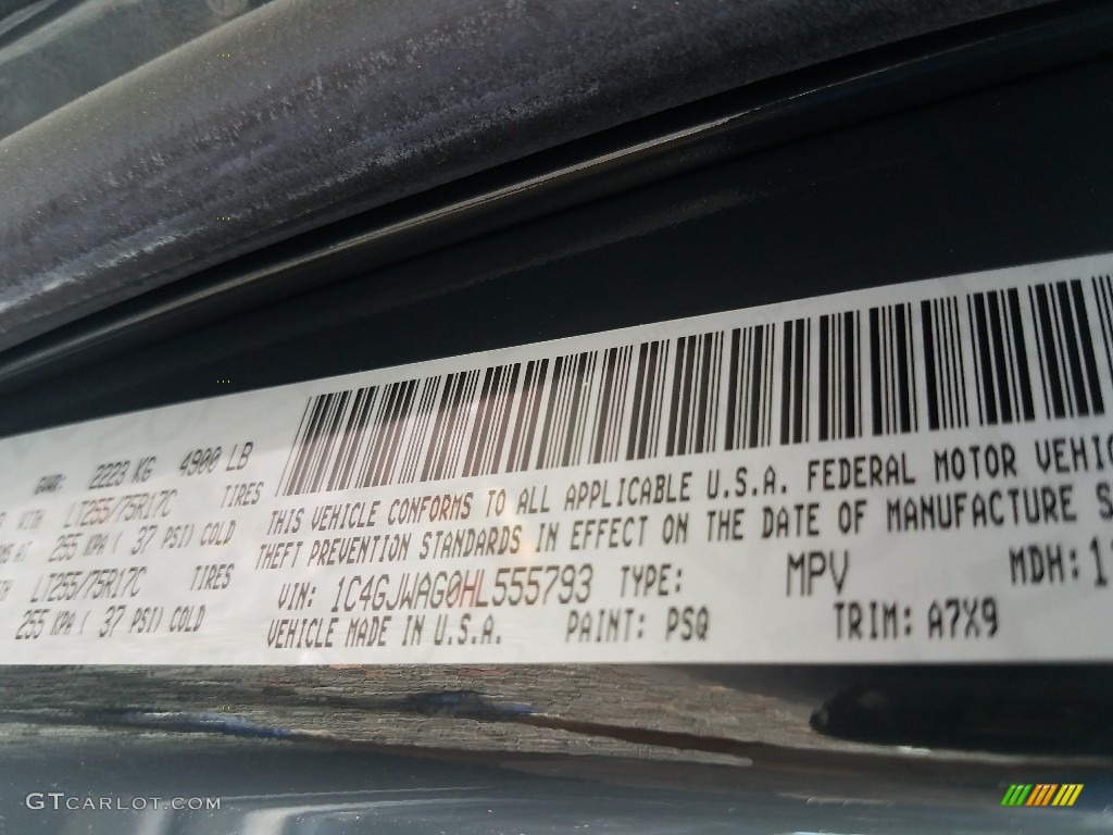 2017 Wrangler Sport 4x4 - Black / Black photo #8