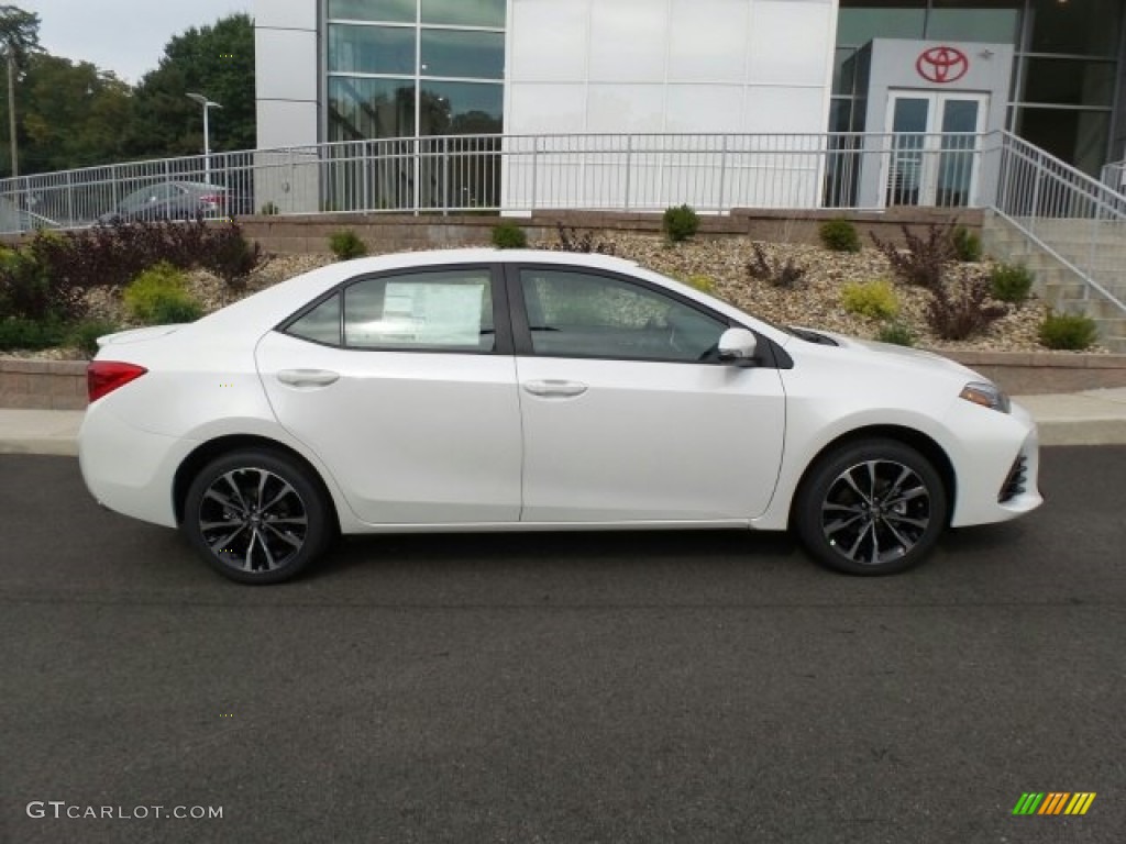 2018 Corolla XSE - Blizzard White Pearl / Black photo #2