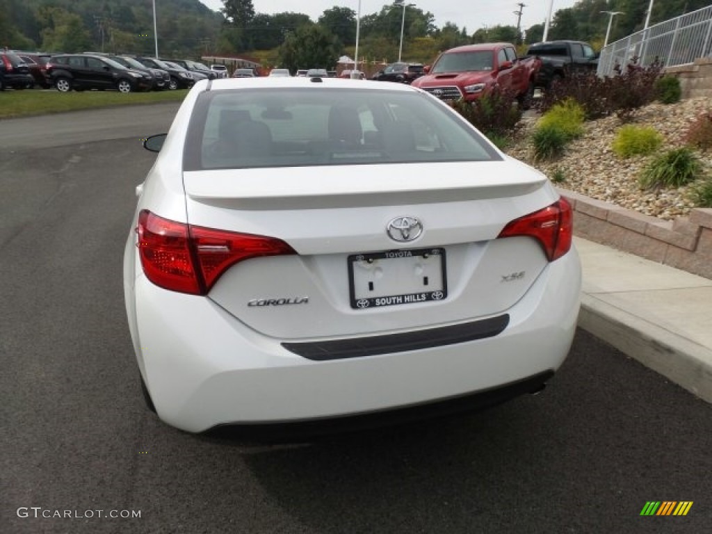 2018 Corolla XSE - Blizzard White Pearl / Black photo #7