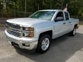 2014 Silver Ice Metallic Chevrolet Silverado 1500 LT Double Cab  photo #3