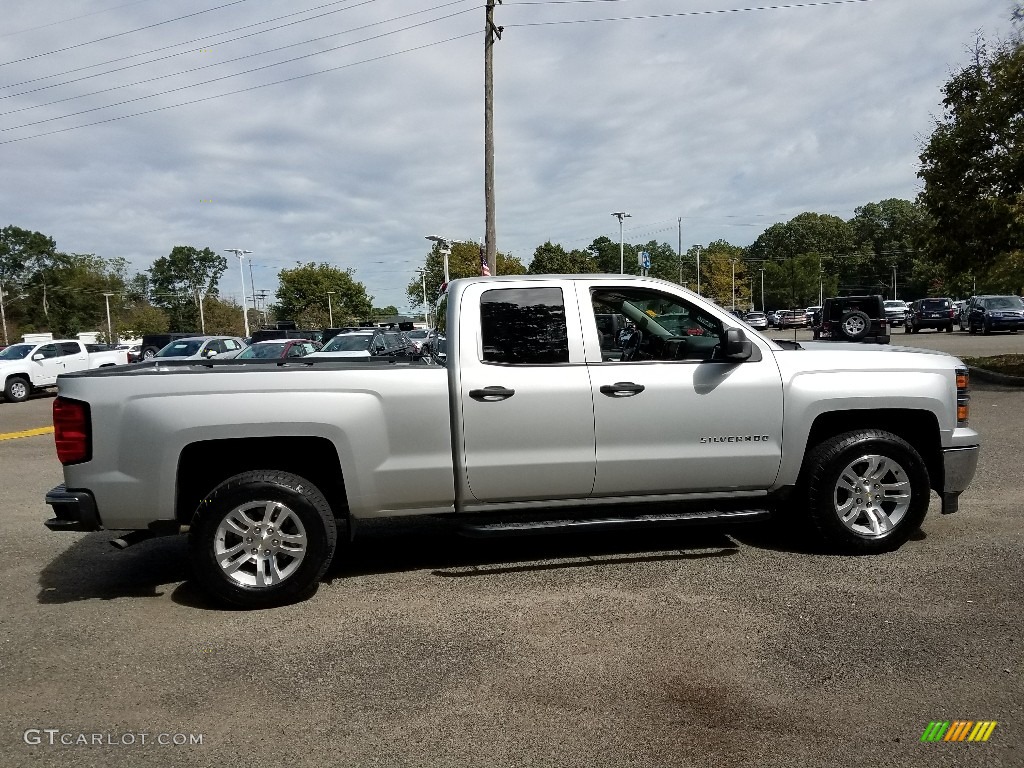 2014 Silverado 1500 LT Double Cab - Silver Ice Metallic / Jet Black/Dark Ash photo #5