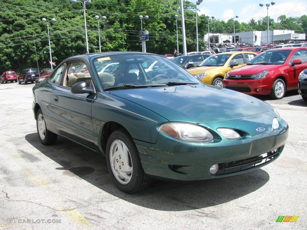 1999 Escort ZX2 Coupe - Tropic Green Metallic / Medium Prairie Tan photo #6