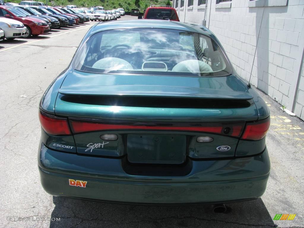 1999 Escort ZX2 Coupe - Tropic Green Metallic / Medium Prairie Tan photo #7