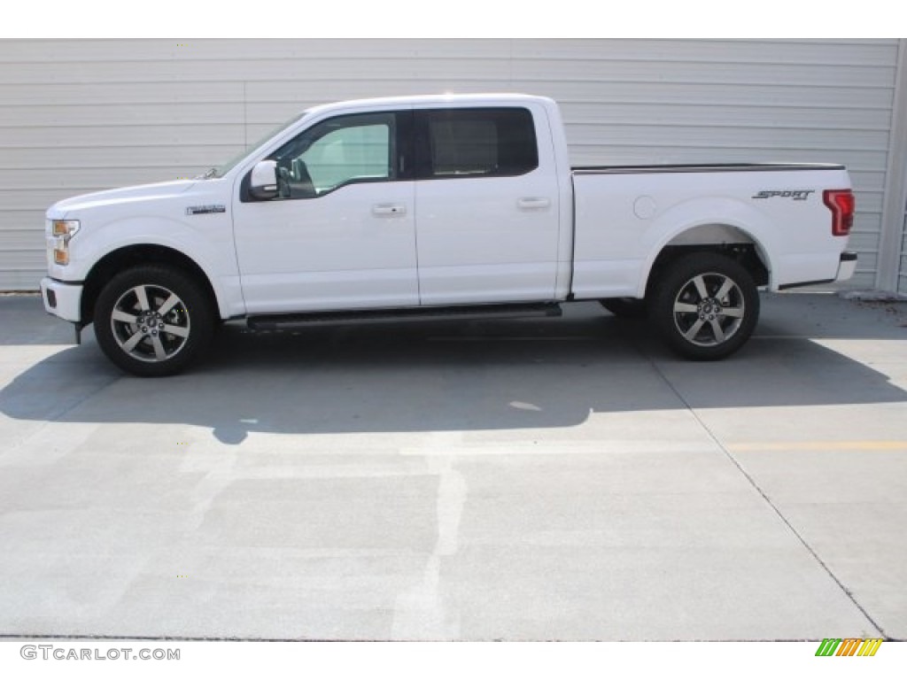 2017 F150 Lariat SuperCrew 4X4 - Oxford White / Black photo #7