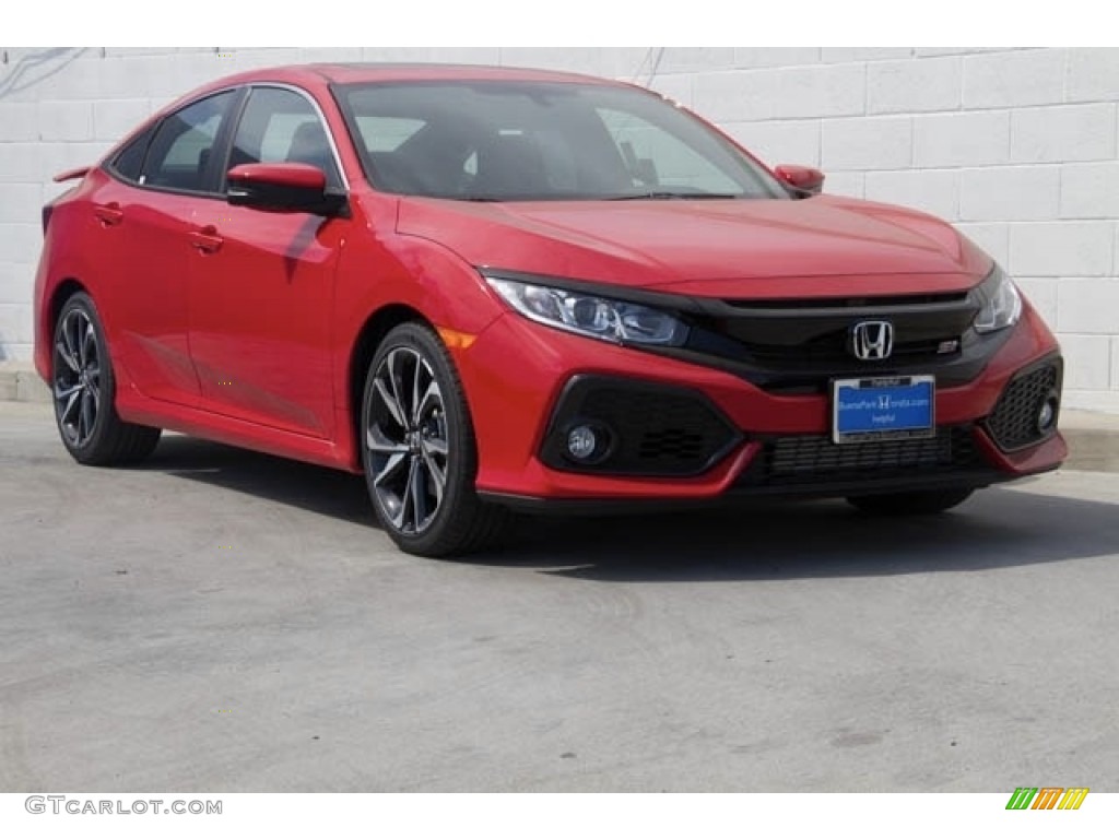 2017 Civic Si Sedan - Rallye Red / Black photo #1