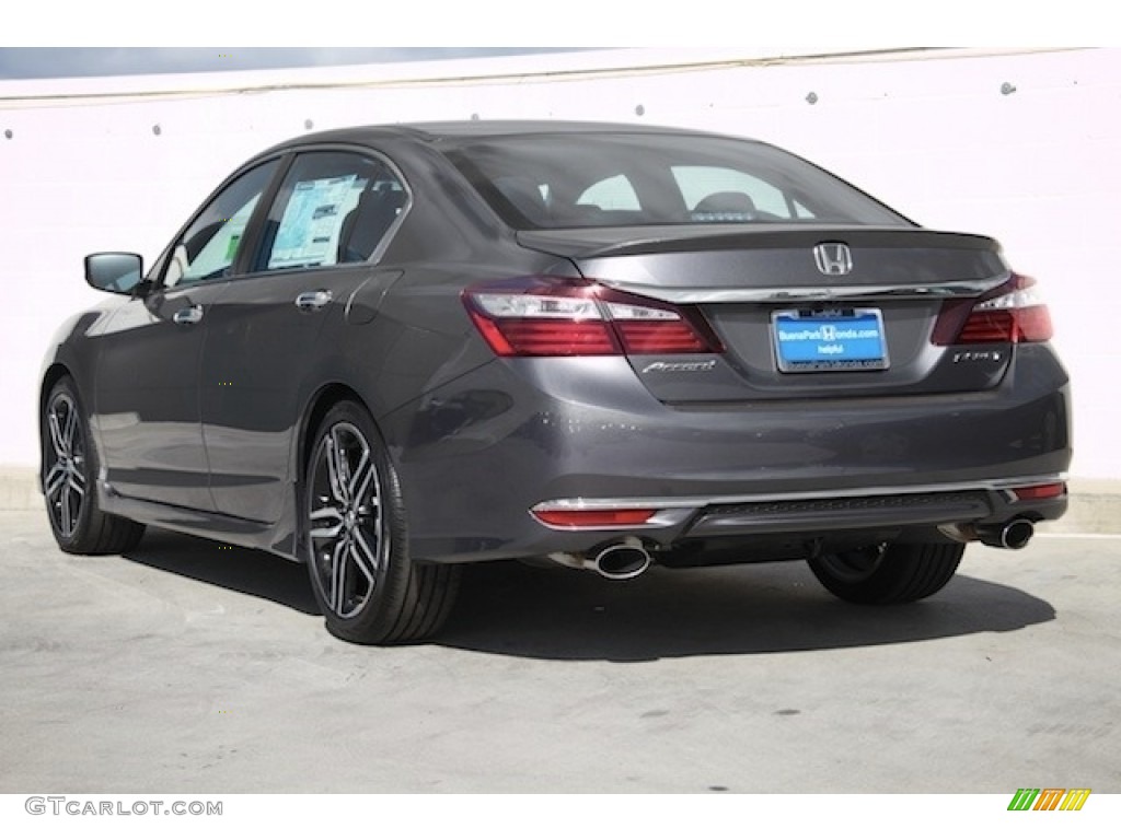 2017 Accord Sport Sedan - Modern Steel Metallic / Black photo #2