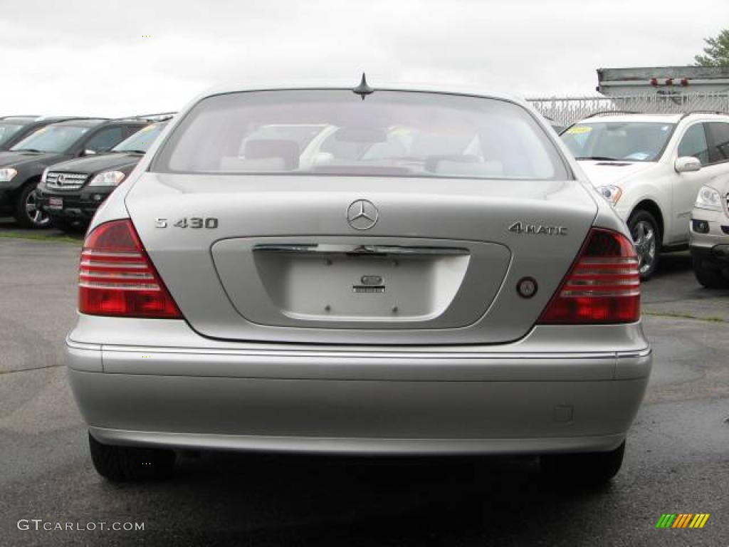 2004 S 430 4Matic Sedan - Brilliant Silver Metallic / Ash photo #4