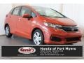 2018 Orange Fury Honda Fit LX  photo #1