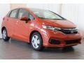 2018 Orange Fury Honda Fit LX  photo #2